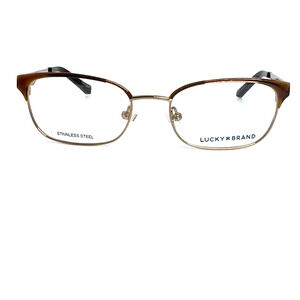 LUCKY BRAND D703 Brown Rectangular Kids Full Rim Eyeglasses Frames 46-16 H16425